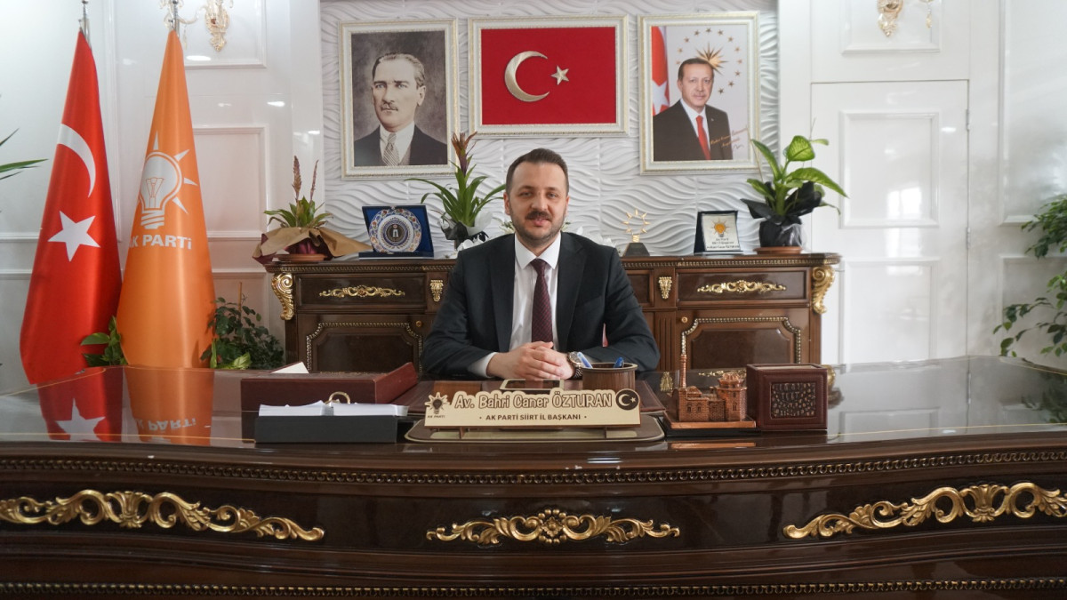 AK Parti Siirt İl Başkanı Av.Bahri Caner ÖZTURAN  Baskı ve Hukuksuzluğa Karşıyız 