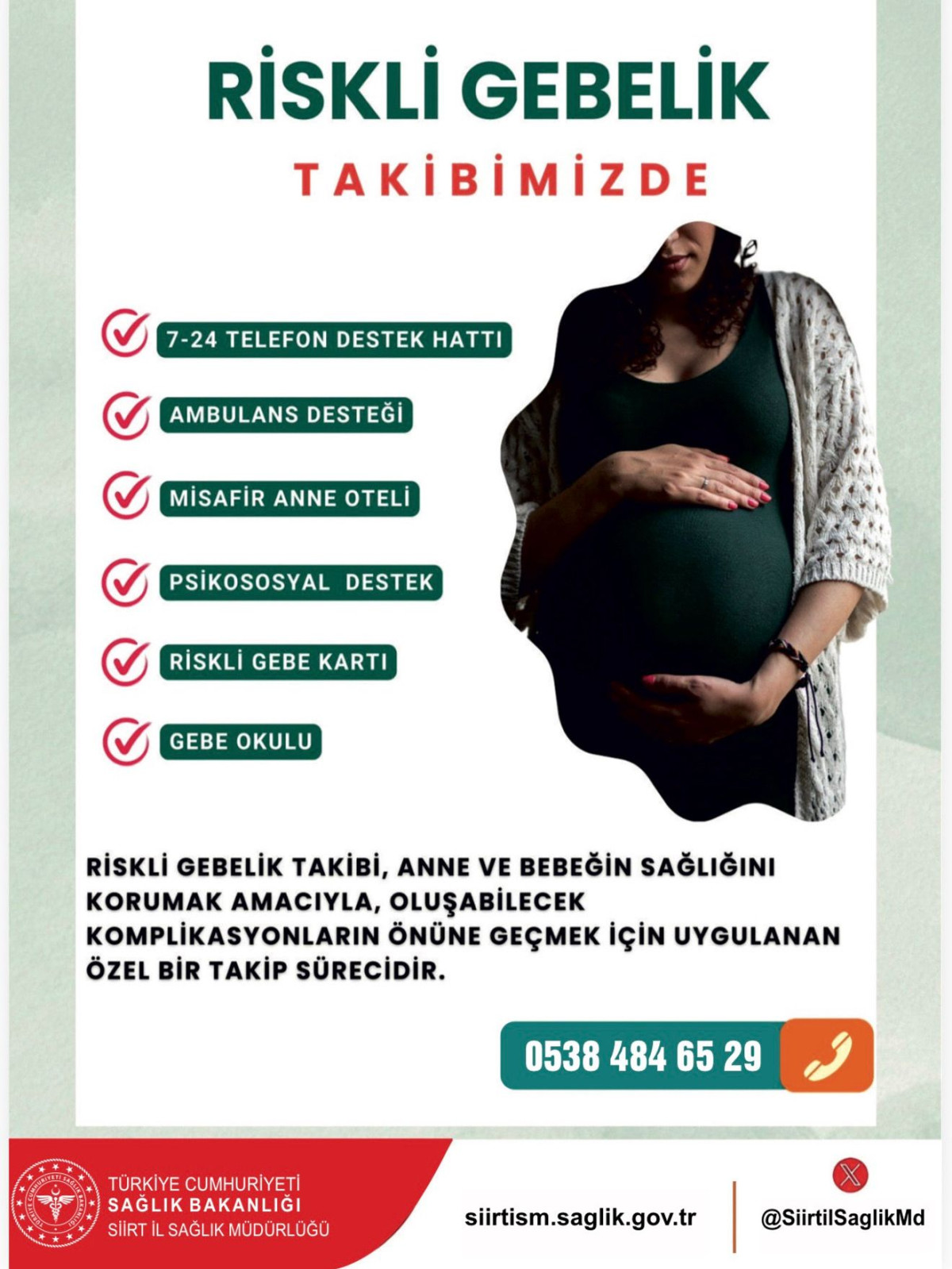 RİSKLİ GEBELİK DANIŞMA HATTI HİZMETE AÇILDI