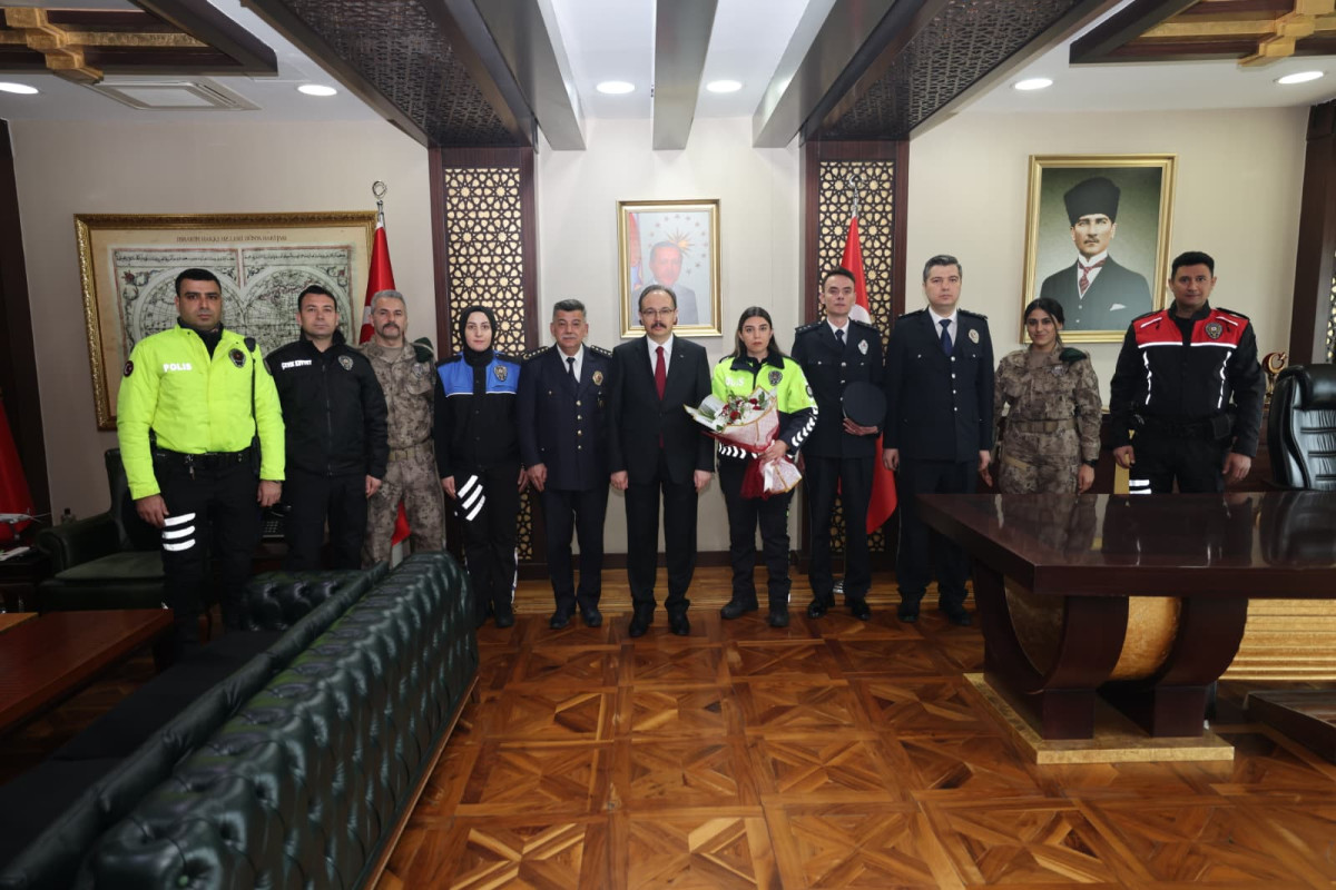 POLİS HAFTASI KAPSAMINDA EMNİYET MÜDÜRÜ ÖZTÜRK’TEN VALİ KIZILKAYA’YA ZİYARET 
