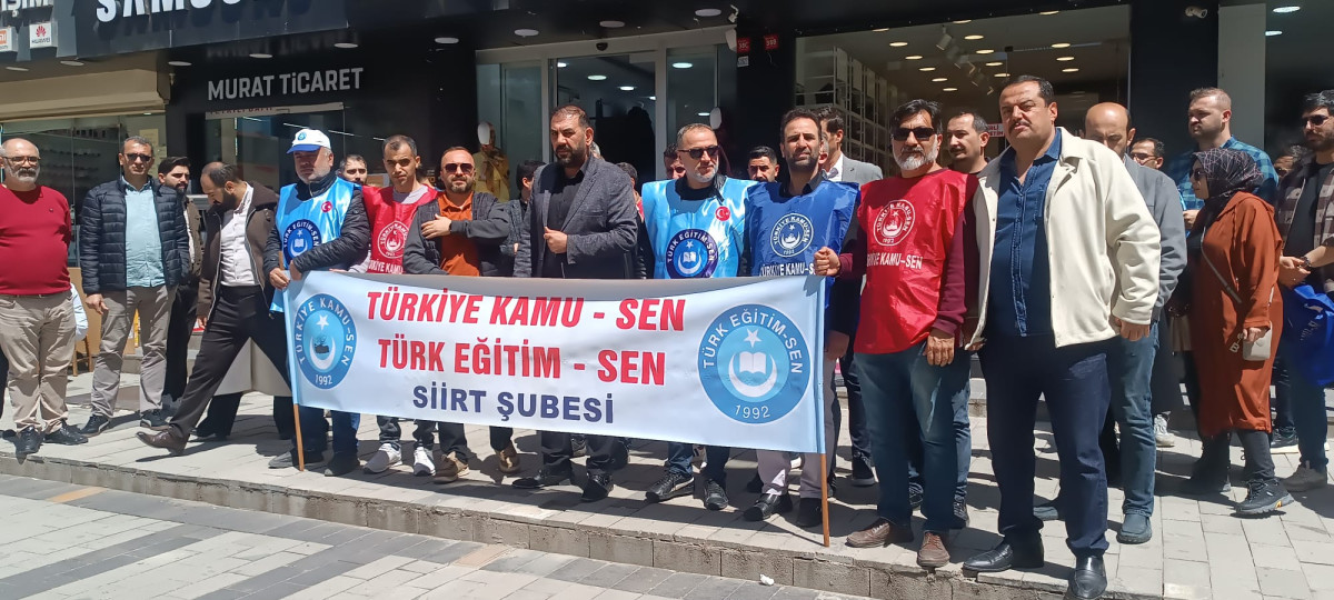 TÜRK EĞİTİM-SEN SİİRT ŞUBESİNDEN BASIN AÇIKLAMASI