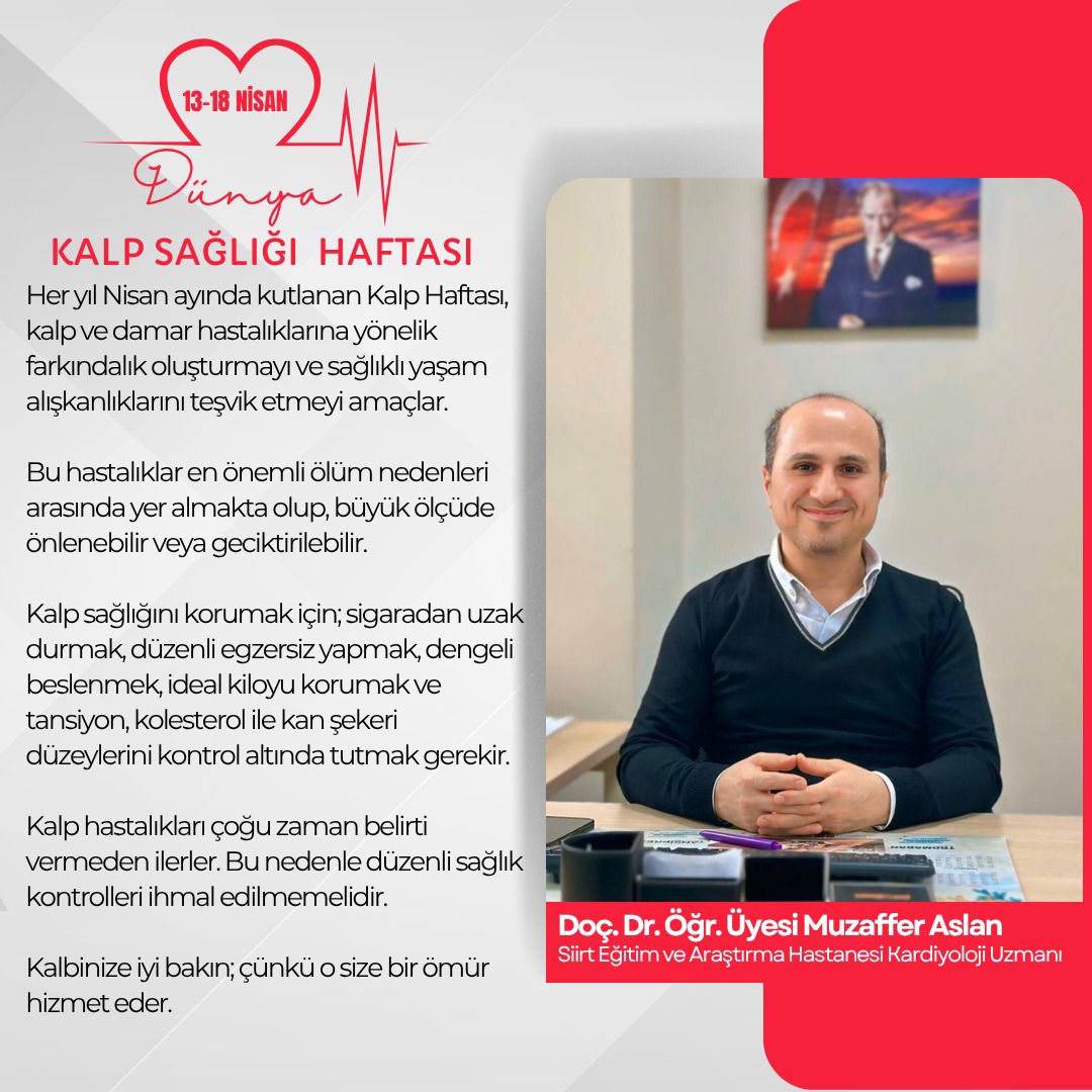 Siirt’te Kalp Haftasında   Risklere Dikkat Çekildi 