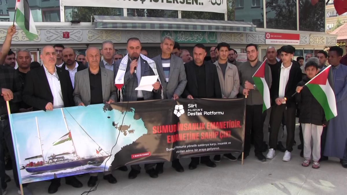 SİİRT TE SUMUD İÇİN AYAĞA KALK BASIN AÇIKLAMASI