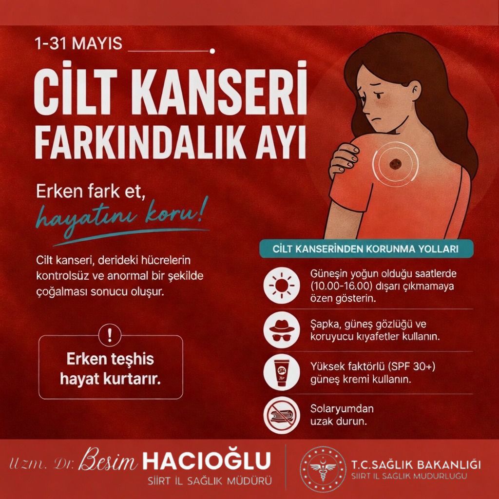 1-31 MAYIS CİLT KANSERİ FARKINDALIK AYI