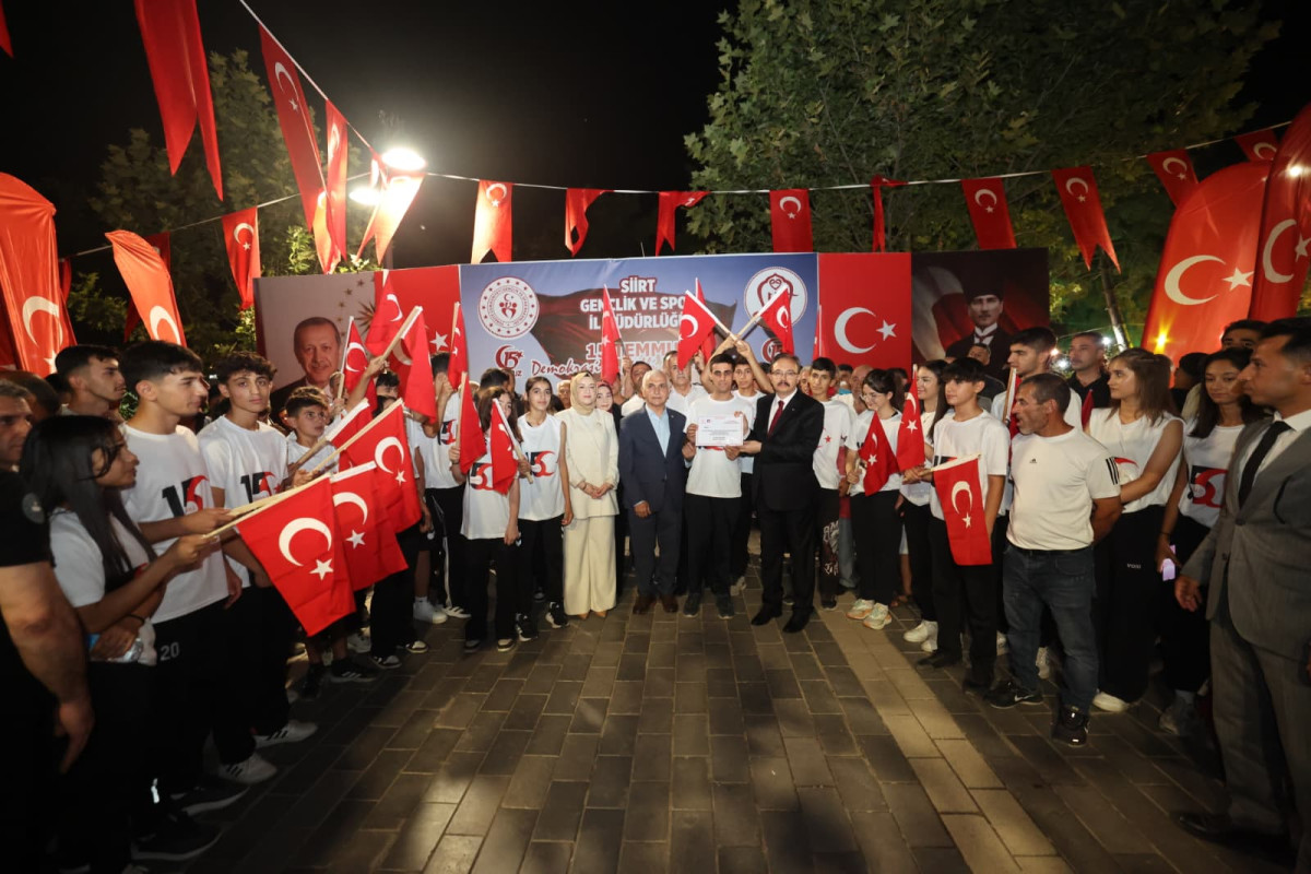 SİİRT'TE 15 TEMMUZ DEMOKRASİ VE MİLLÎ BİRLİK GÜNÜ'NÜN 10. YILINDA