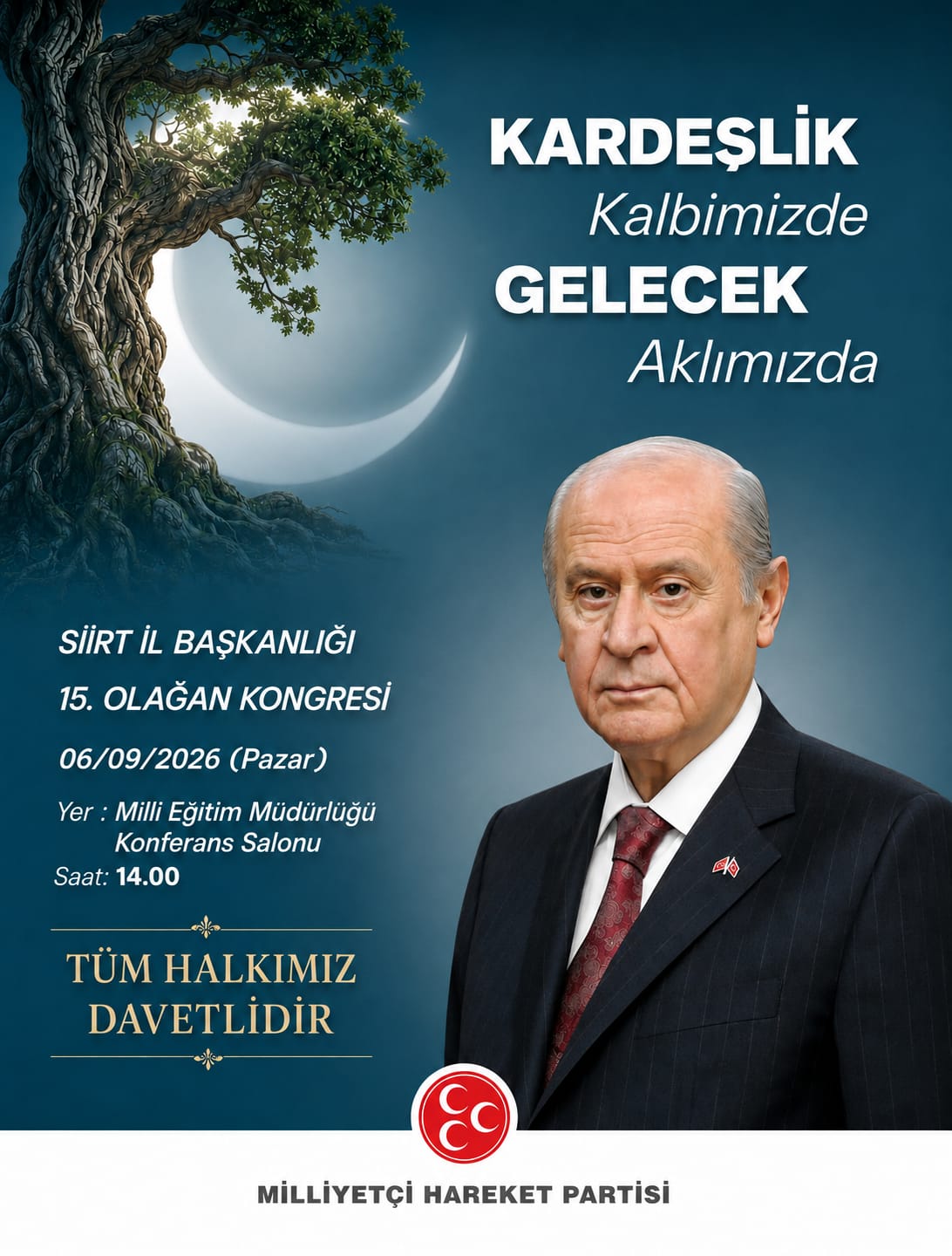 Milliyetçi Hareket Partisi Siirt İl Başkanlığımızın 15. Olağan Kongresi,