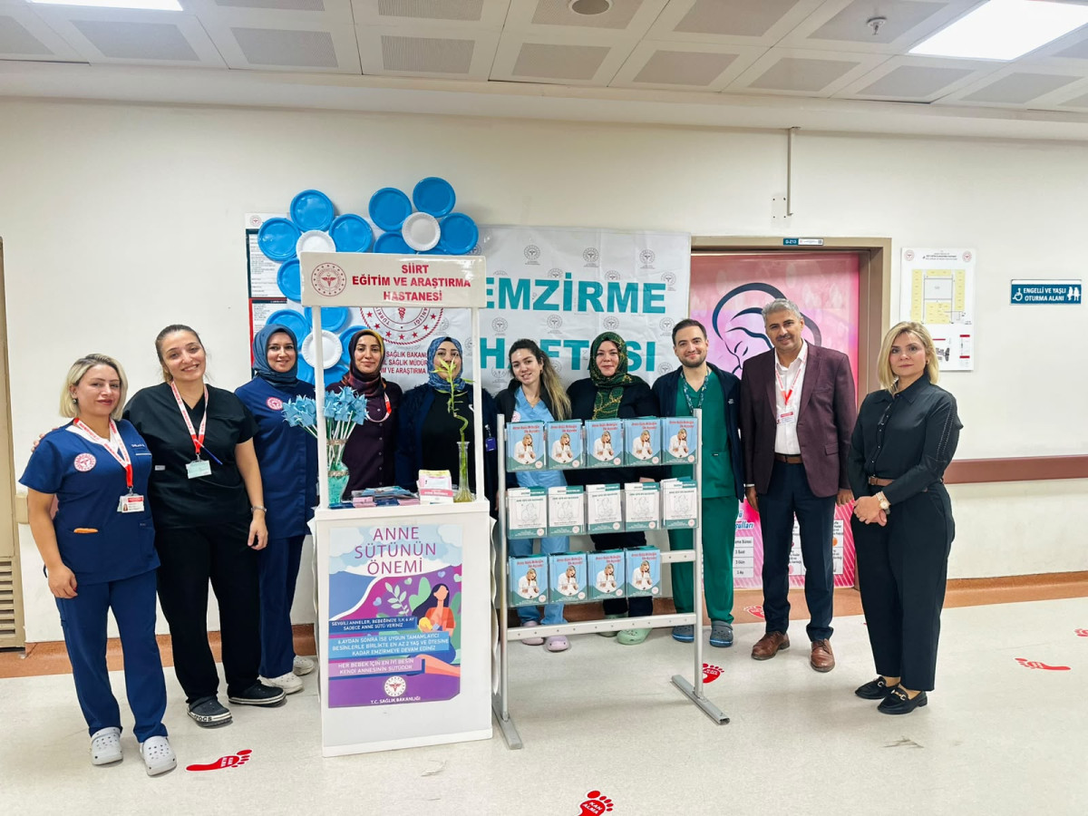 Siirt Eğitim ve Araştırma Hastanesi’nde Ulusal Emzirme Etkinliği Haftası kapsamında etkinlik düzenlendi