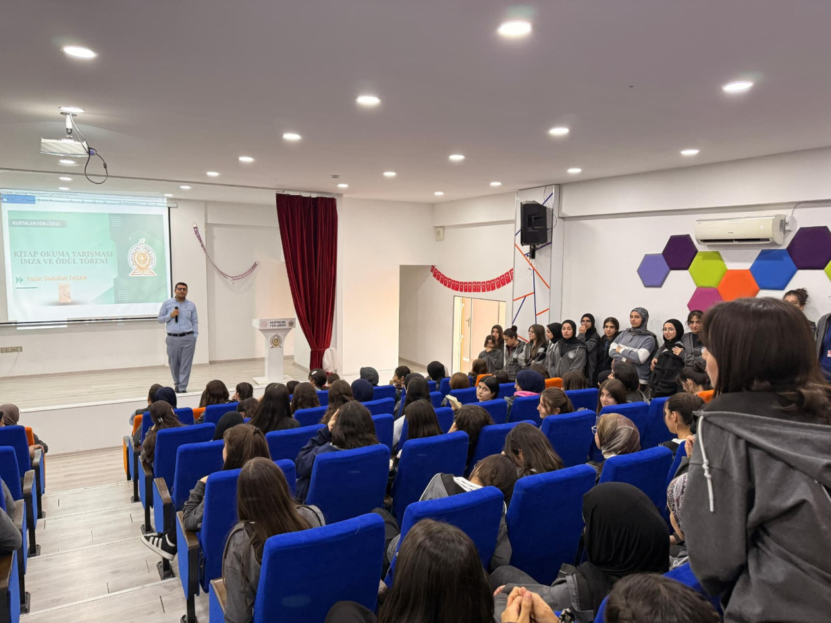 Kurtalan Fen Lisesi’nde Kitap Okuma Yarışması ve İmza Günü