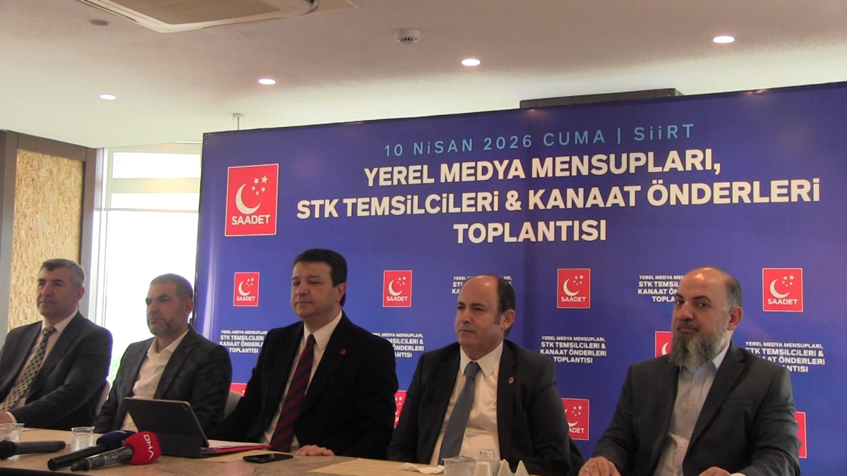 Saadet Partisi Genel Başkanı Arıkan, Siirt'te STK temsilcileriyle buluştu