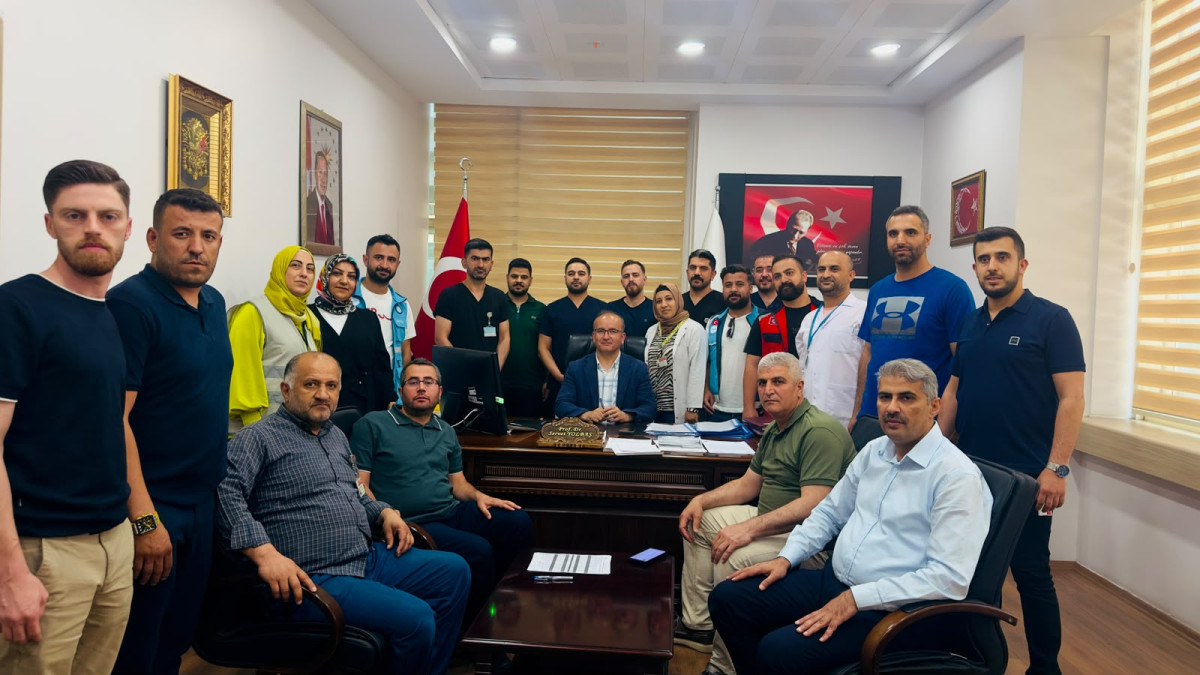 Siirt Eğitim ve Araştırma Hastanesi'nde Mor Kod Tatbikatı