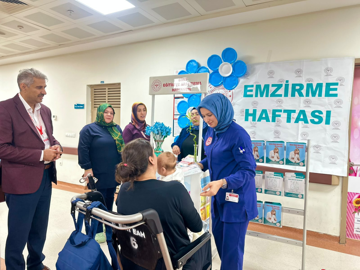 Siirt Eğitim ve Araştırma Hastanesi’nde Ulusal Emzirme Etkinliği Haftası kapsamında etkinlik düzenlendi